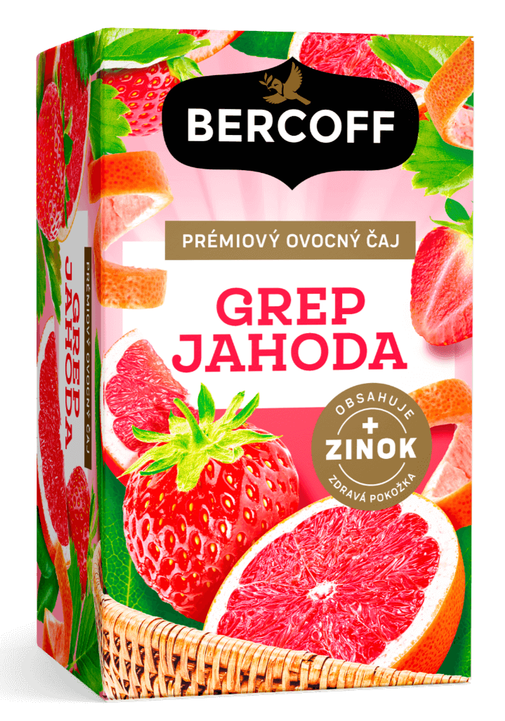 Bercoff ovocný čaj grep a jahoda