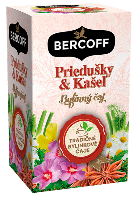Bercoff bylinný čaj Priedušky a kašeľ